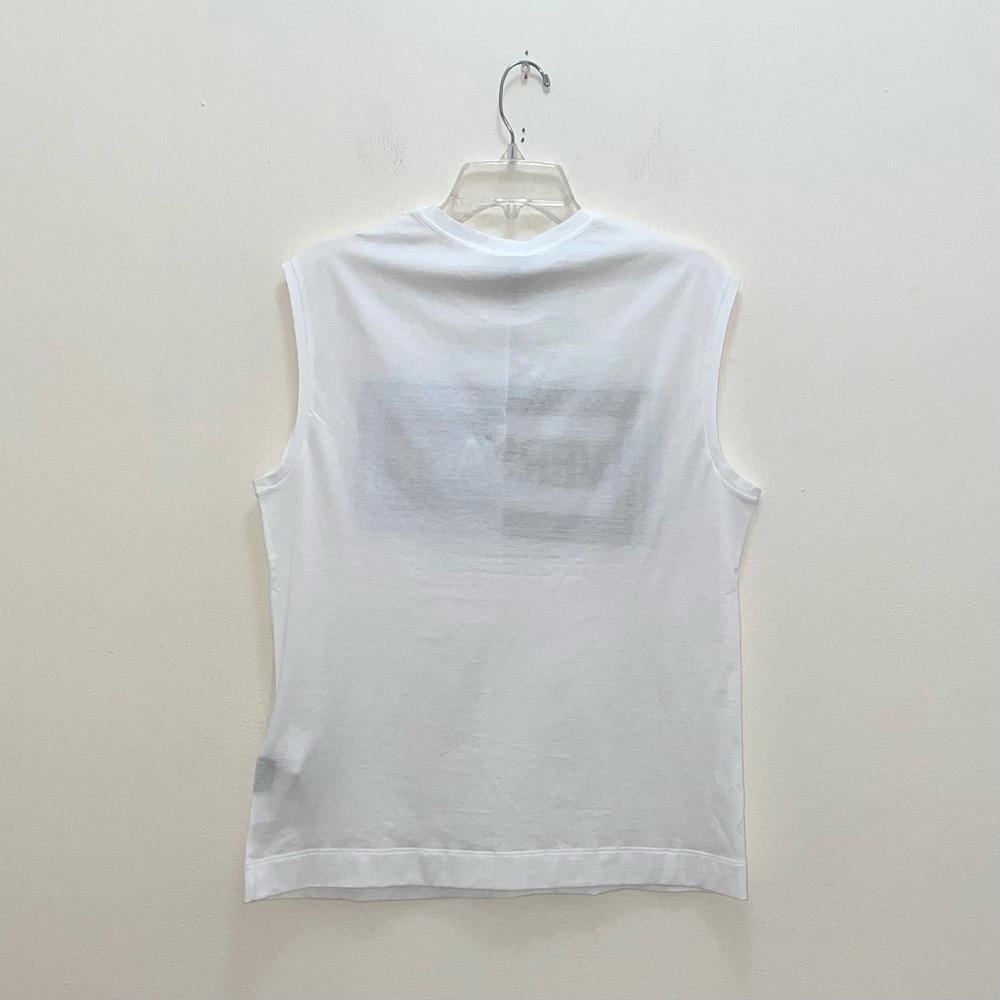 VERSACE Runway NWT Clubbing It Boy Black/White Embroidered Tank Top Sz Small 46 - Picture 3 of 14